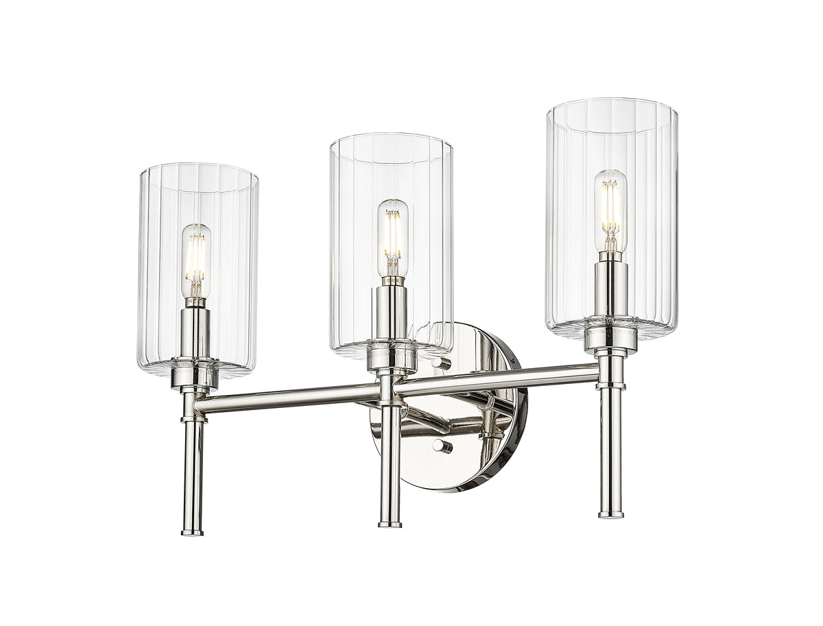 19'' Chastine Polished Nickel 3 Light Bath Vanity