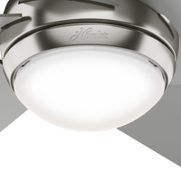 52 inch Sotto Brushed Nickel Ceiling Fan with LED Light Kit and Handheld Remote