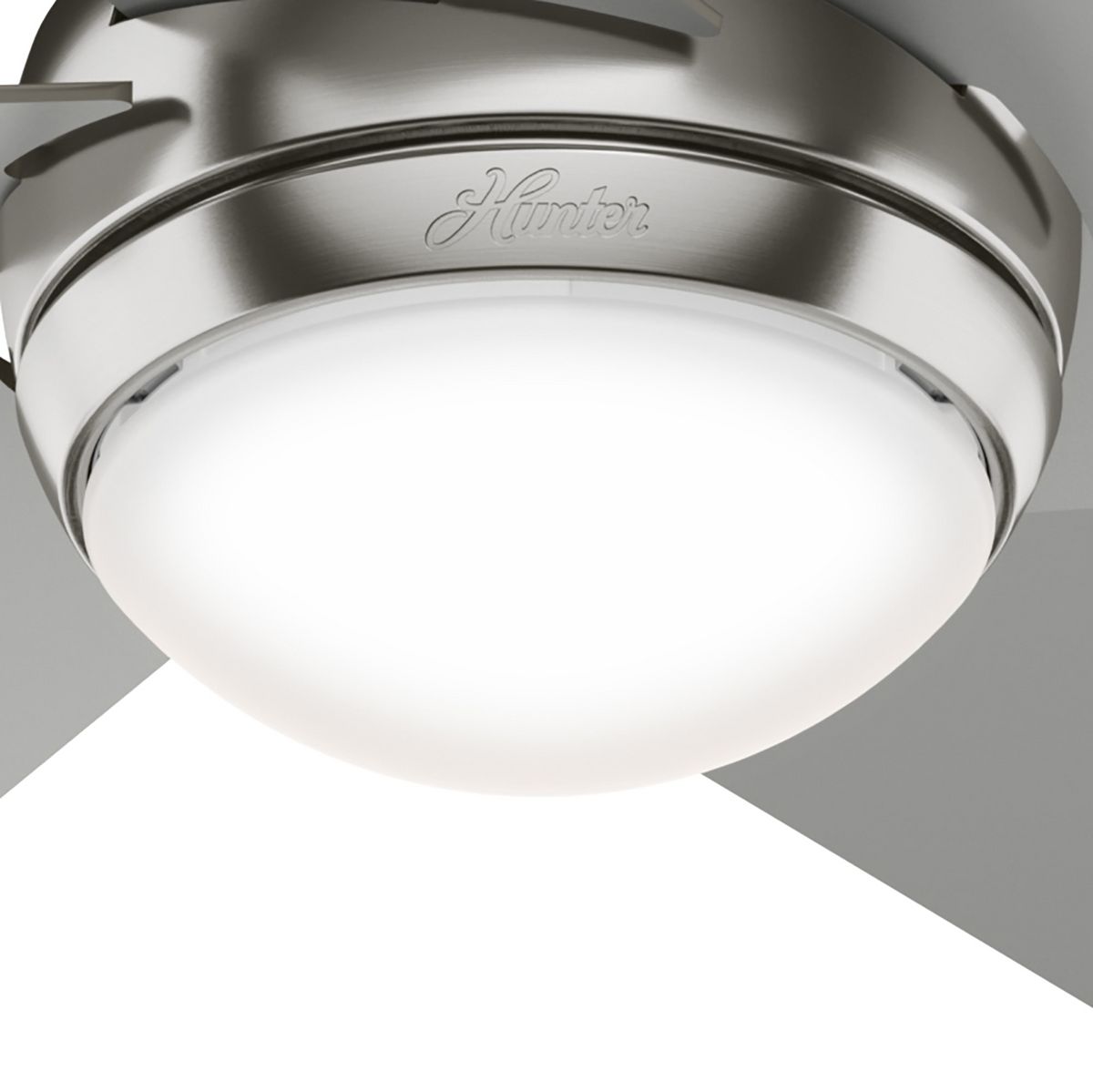 52 inch Sotto Brushed Nickel Ceiling Fan with LED Light Kit and Handheld Remote