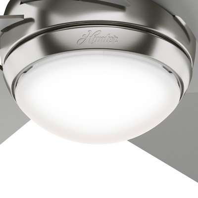 52 inch Sotto Brushed Nickel Ceiling Fan with LED Light Kit and Handheld Remote