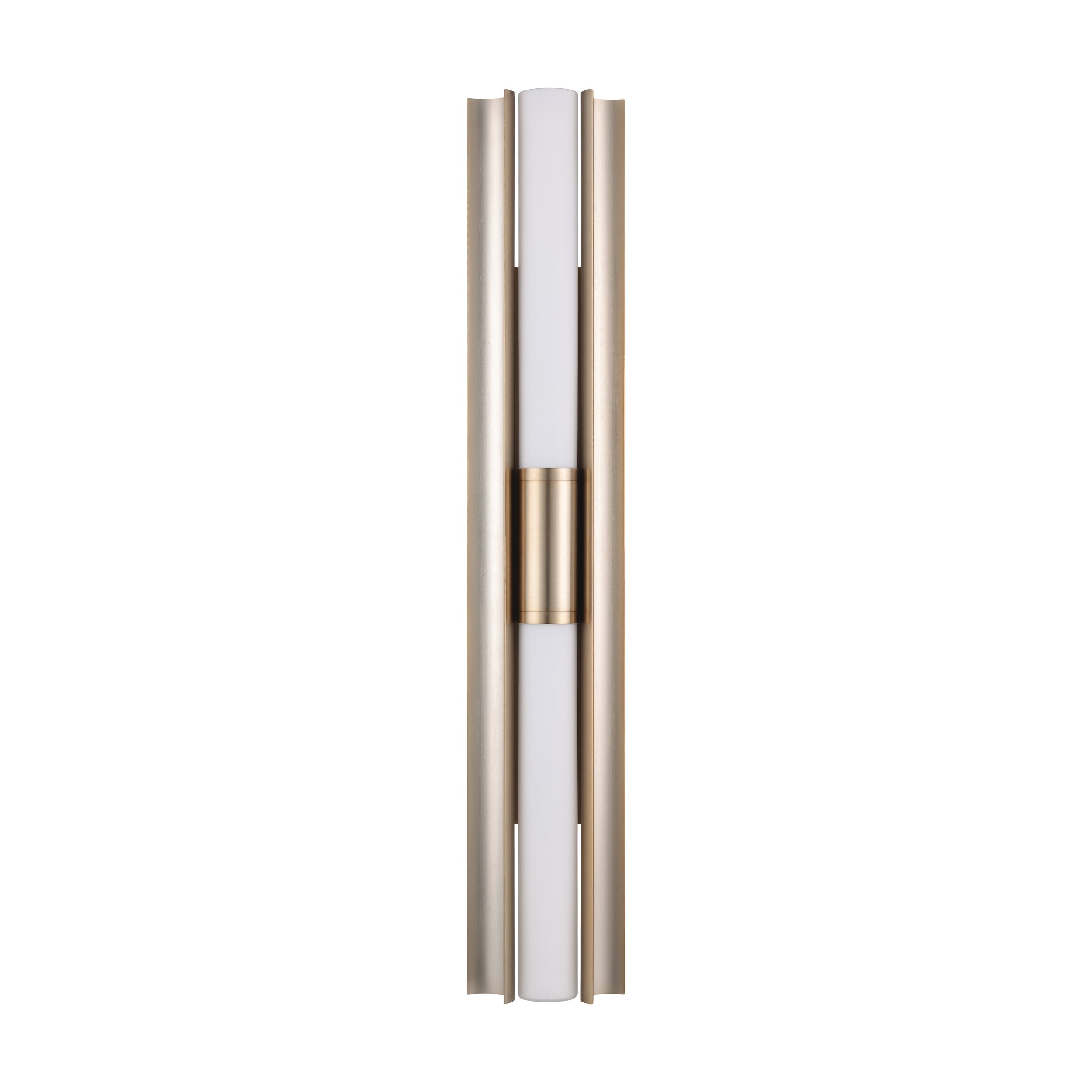 Colton 30-inch 2-light Champagne Gold 5CCT LED Vanity Light with Etched Opal Glass Shades