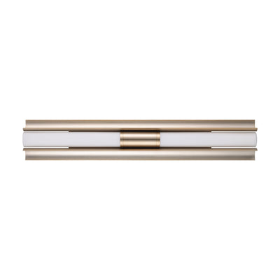 Colton 30-inch 2-light Champagne Gold 5CCT LED Vanity Light with Etched Opal Glass Shades