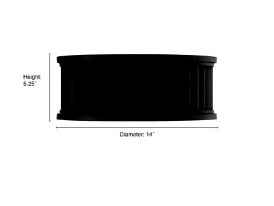 5.25'' Corvella Matte Black 2 Light Flush Mount