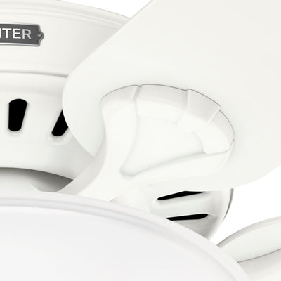 52 inch Pro's Best ENERGY STAR® Fresh White Ceiling Fan with LED Light Kit and Pull Chain