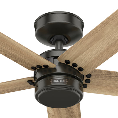 52 inch Burton Noble Bronze Damp Rated Ceiling Fan and Wall Control