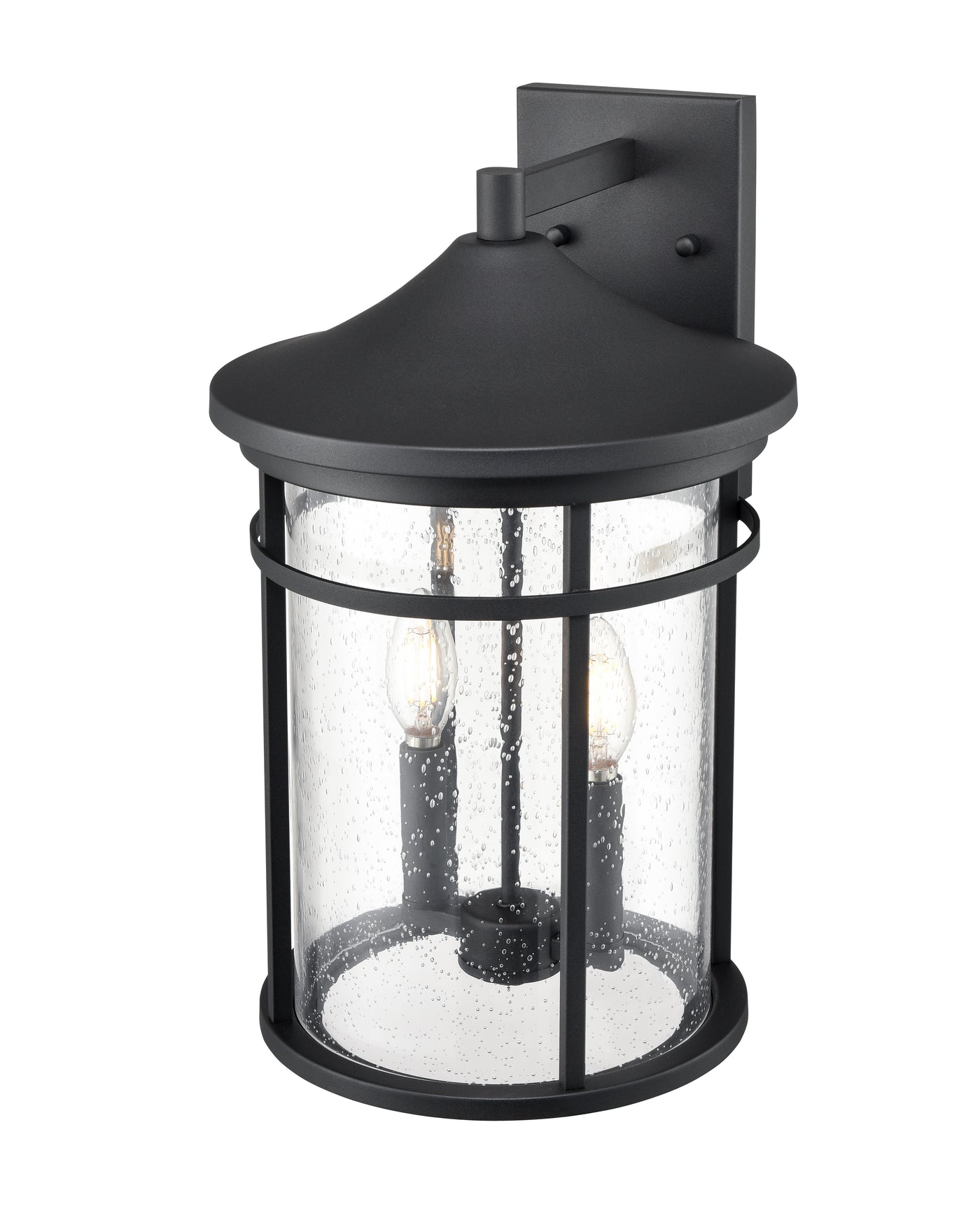 10.5'' Namath Textured Black 2 Light Wall Sconce