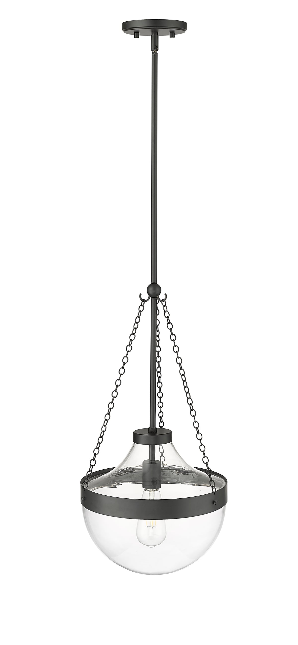 23.5'' Clarra Matte Black 1 Light Pendant