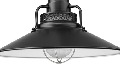 18'' Satin Black Metal R Series Railroad Shade