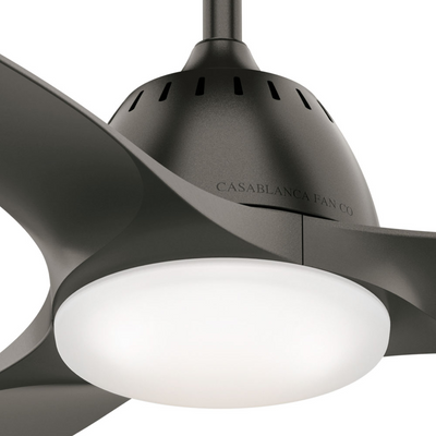 Casablanca 44 inch Wisp Noble Bronze Ceiling Fan with LED Light Kit and Handheld Remote