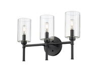 19'' Chastine Matte Black 3 Light Bath Vanity