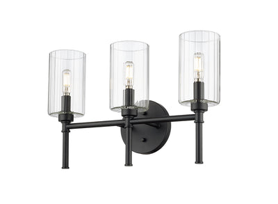 19'' Chastine Matte Black 3 Light Bath Vanity