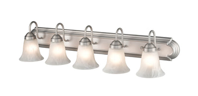 36'' Compana Satin Nickel 5 Light Bath Vanity