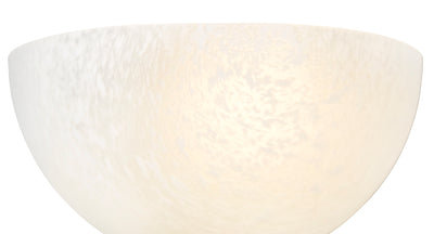 5-inch Luneer White 1-Light Wall Sconce with Faux Alabaster Glass