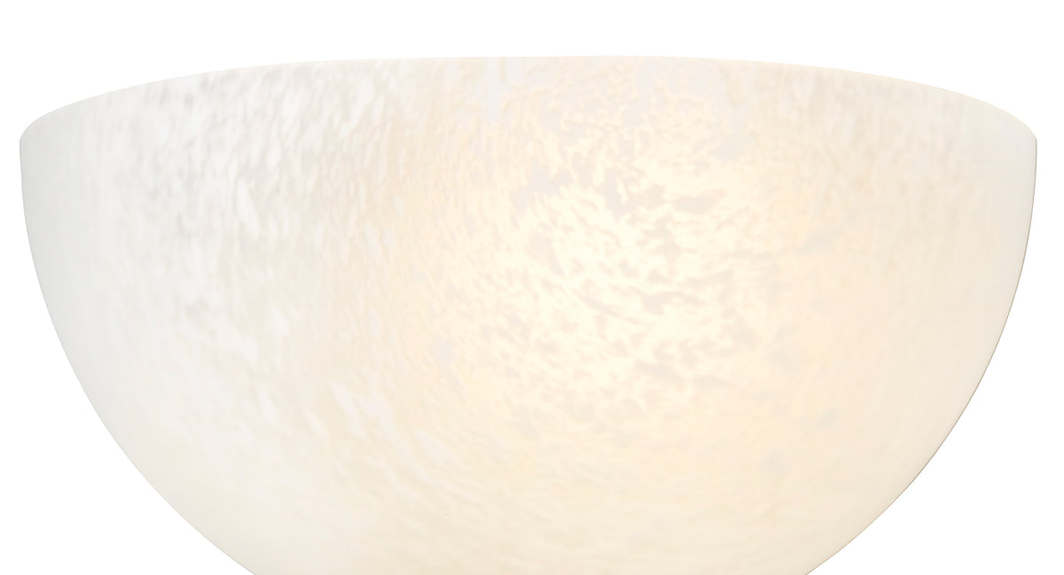 5-inch Luneer White 1-Light Wall Sconce with Faux Alabaster Glass