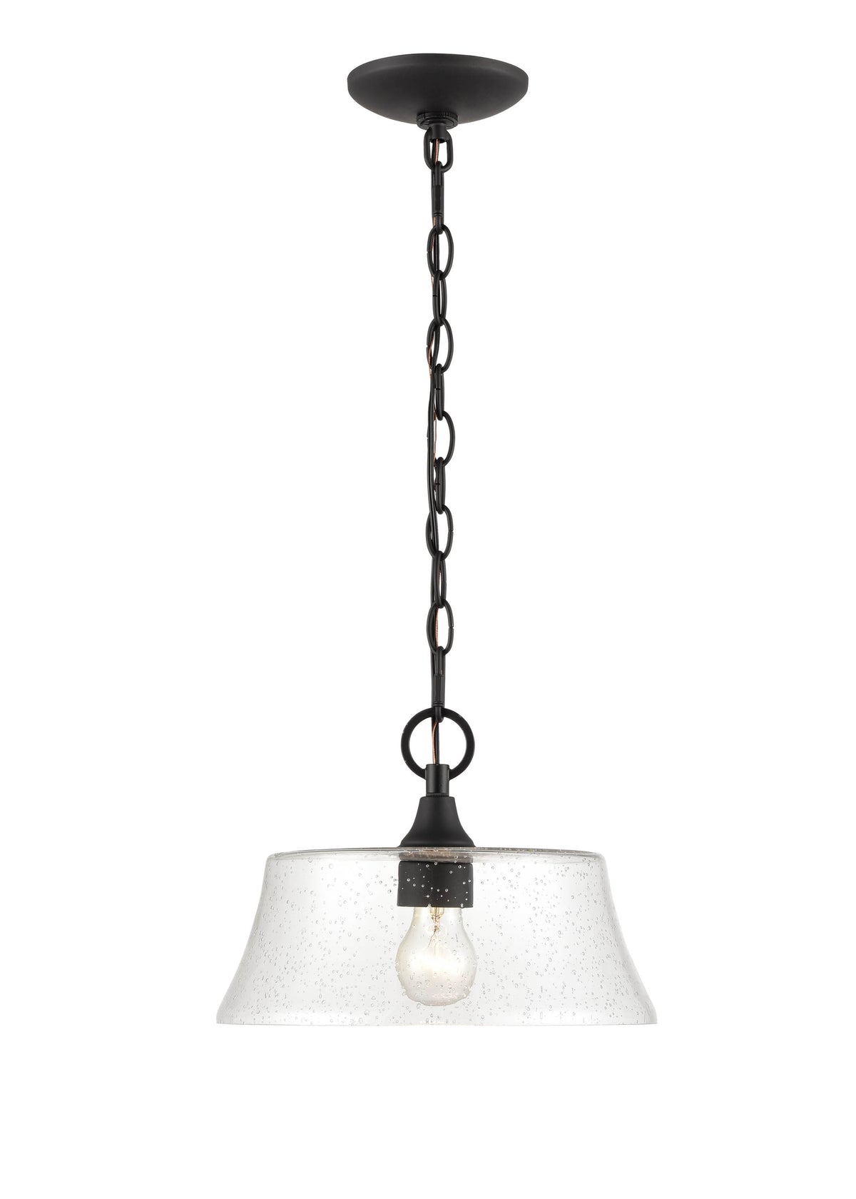 8.5'' Caily Matte Black 1 Light Pendant