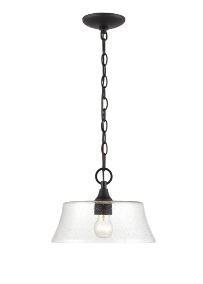 8.5'' Caily Matte Black 1 Light Pendant