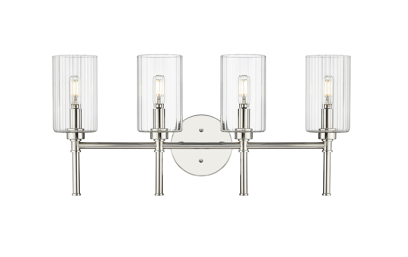 25.5'' Chastine Polished Nickel 4 Light Bath Vanity