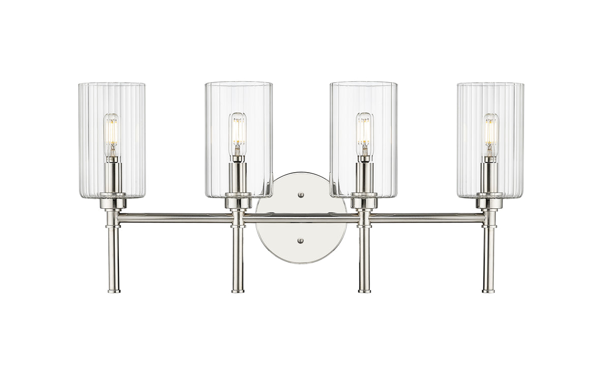 25.5'' Chastine Polished Nickel 4 Light Bath Vanity