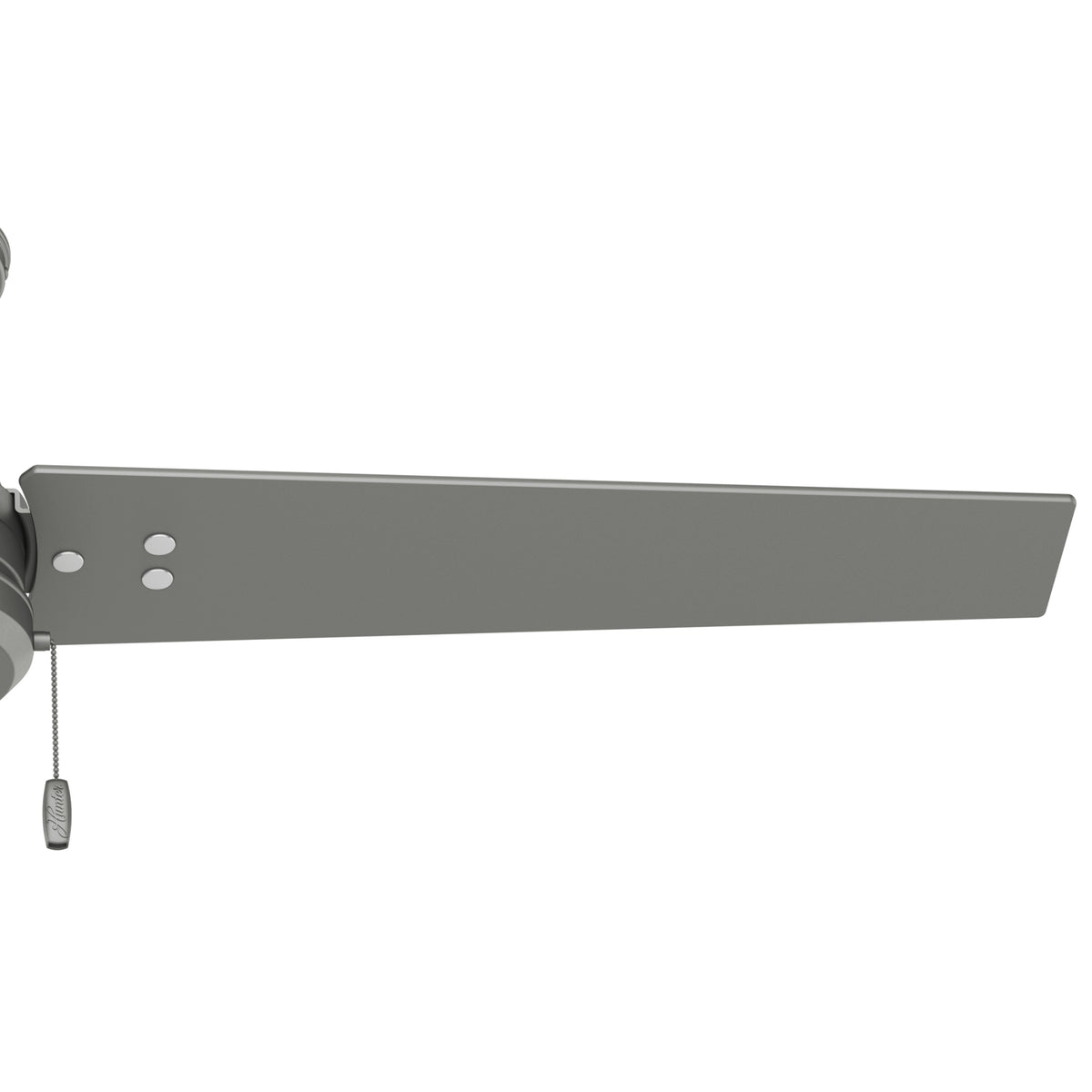 52 inch Cassius Matte Silver Damp Rated Ceiling Fan and Pull Chain