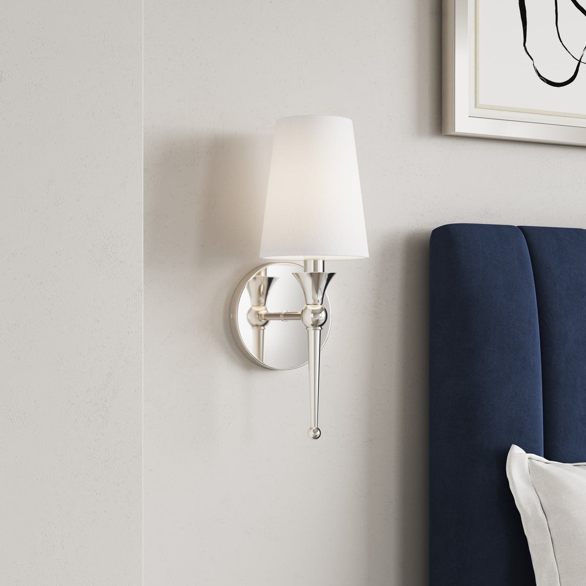 5''  Polished Nickel 1 Light Wall Sconce