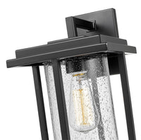 14.13-inch Adair Powder Coated Black 1-Light Outdoor Wall Sconce