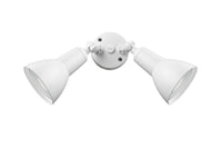 5.25''  Matte White 2 Light Flood Light