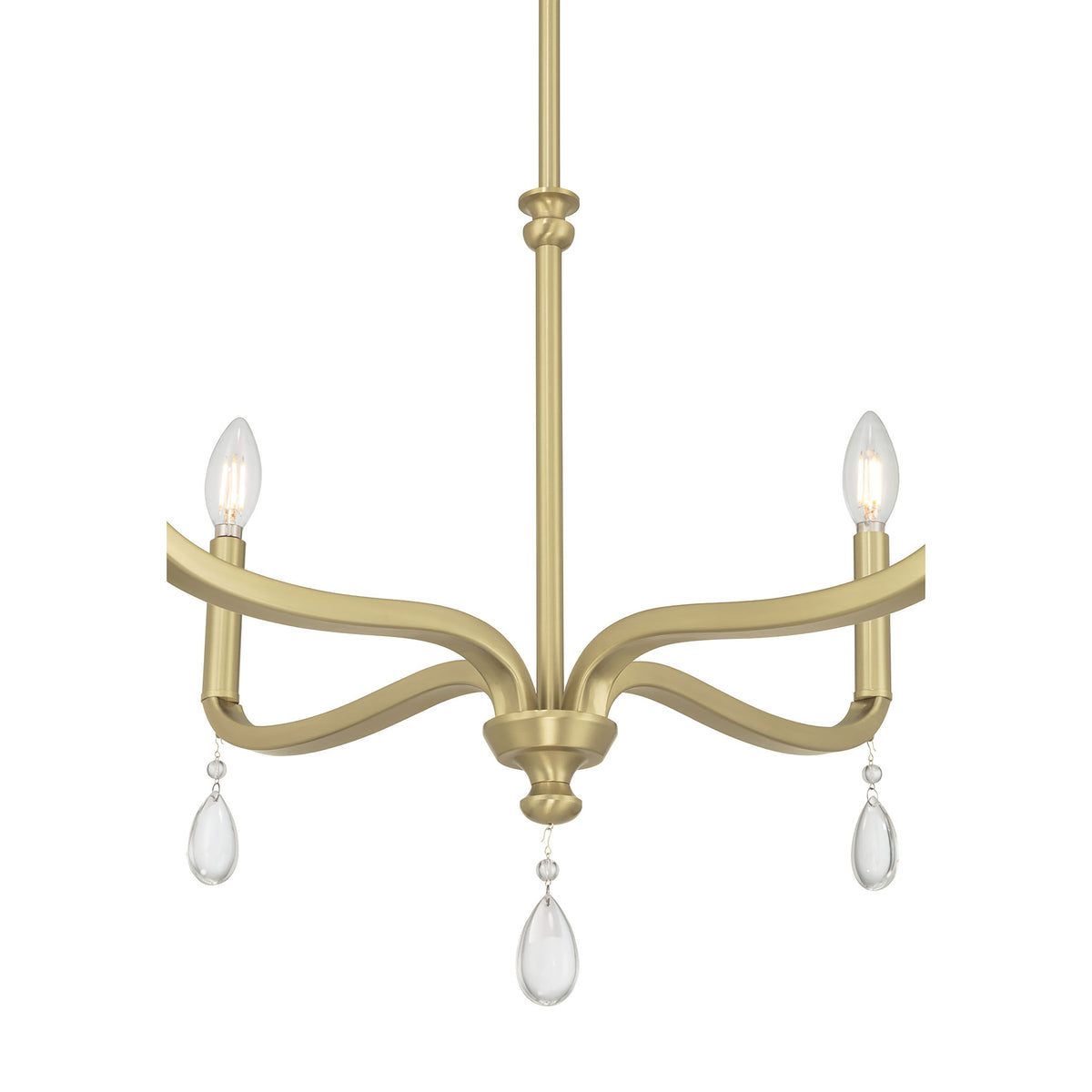 17.5'' Viremont Vintage Brass 4 Light Chandelier