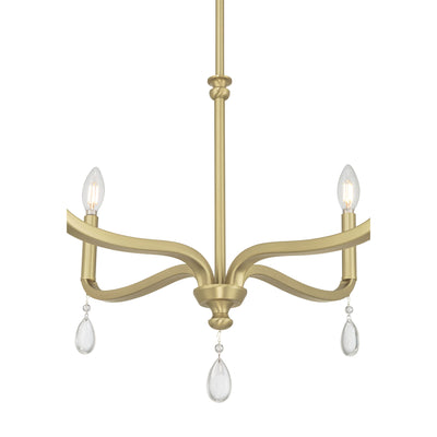 17.5'' Viremont Vintage Brass 4 Light Chandelier