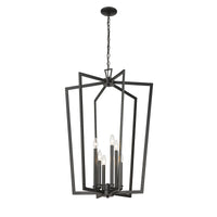 36'' Lizabeth Matte Black 6 Light Pendant