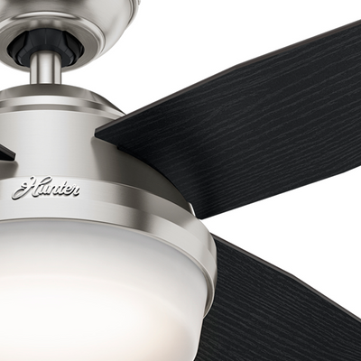 44 inch Dempsey Brushed Nickel Ceiling Fan with LED Light Kit and Handheld Remote