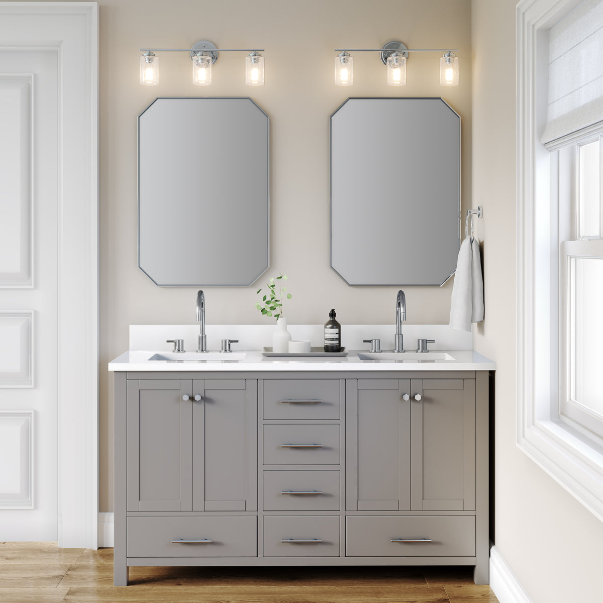 22'' Moven Chrome 3 Light Bath Vanity
