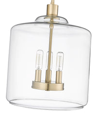 14.5'' Asheville Modern Gold 3 Light Pendant
