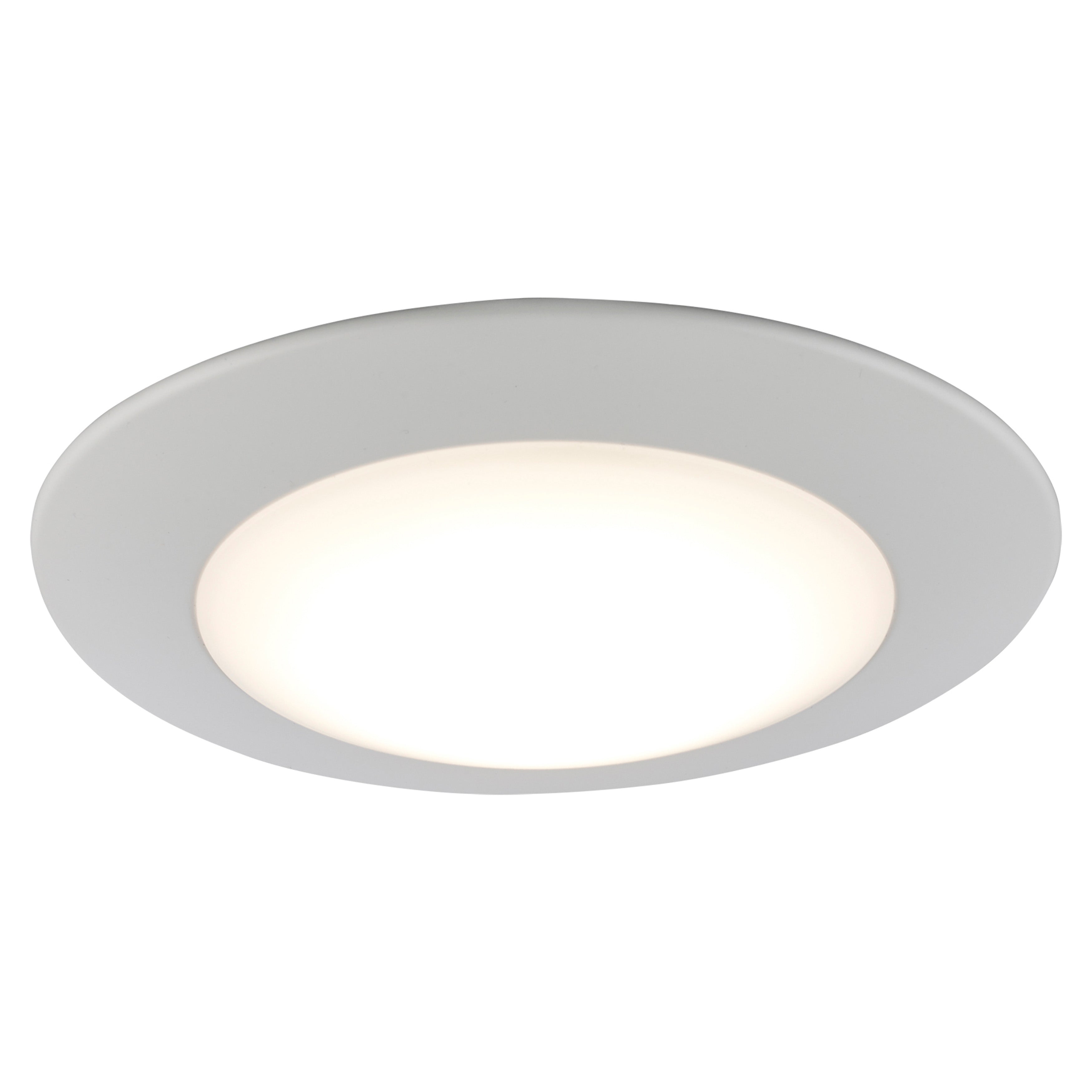 6-inch White Wall Light with 3000K Light