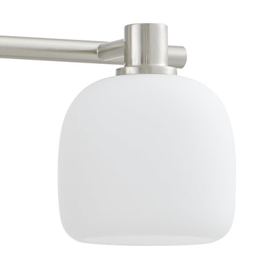 Valentina 24-inch 3-light Brushed Nickel Vanity Light with Etched Opal Glass Shades