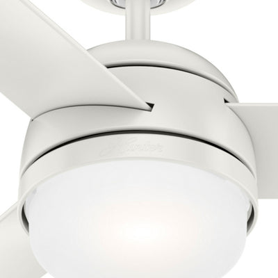 48 inch Midtown Fresh White Ceiling Fan with LED Light Kit and Handheld Remote