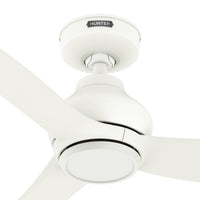 52 inch Mazzini ENERGY STAR® Matte White Damp Rated Ceiling Fan and Handheld Remote
