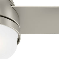 48 inch Midtown Matte Nickel Ceiling Fan with LED Light Kit and Handheld Remote