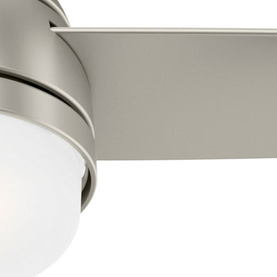 48 inch Midtown Matte Nickel Ceiling Fan with LED Light Kit and Handheld Remote