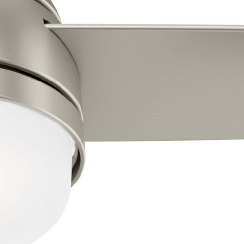 48 inch Midtown Matte Nickel Ceiling Fan with LED Light Kit and Handheld Remote