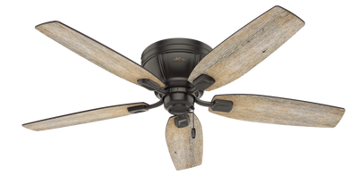 52 inch Kenbridge Noble Bronze Low Profile Ceiling Fan with LED Light Kit and Pull Chain