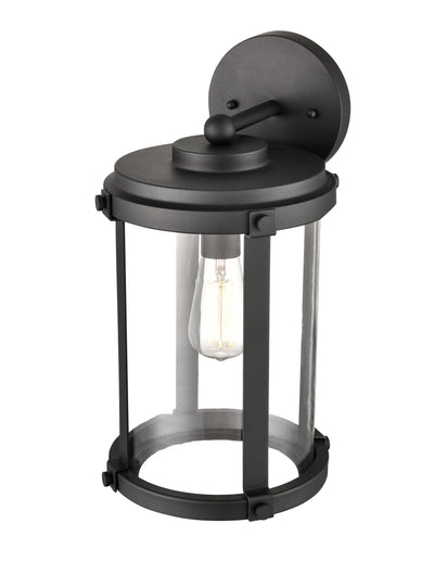 9'' Pennfield Textured Black 1 Light Wall Sconce