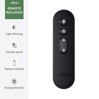 52 inch Erling ENERGY STAR® Matte Black Ceiling Fan with LED Light Kit and Handheld Remote