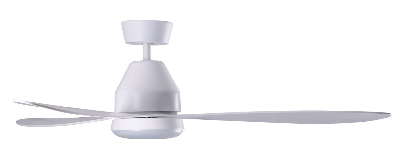 56 Inch 1 Light LED DC WiFi Indoor Outdoor Smart Fan in White with Remote