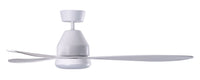 56 Inch 1 Light LED DC WiFi Indoor Outdoor Smart Fan in White with Remote
