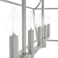 Laurel Ridge 42-inch 6-light Brushed Nickel Linear Chandelier