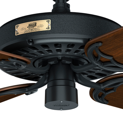 52 inch Original Matte Black Damp Rated Ceiling Fan