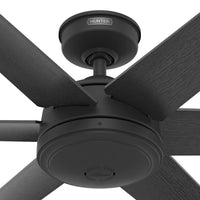 52 inch Jetty Matte Black WeatherMax Indoor / Outdoor Ceiling Fan and Wall Control