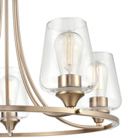 25'' Ashford Modern Gold 5 Light Chandelier