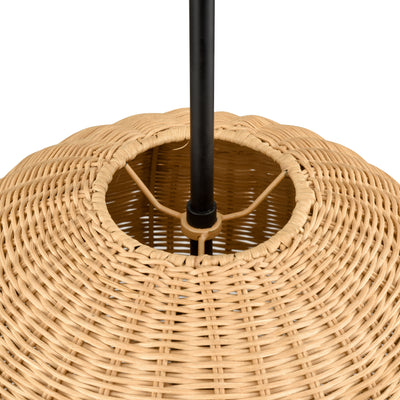 13.75'' Elise Matte Black 1 Light Pendant