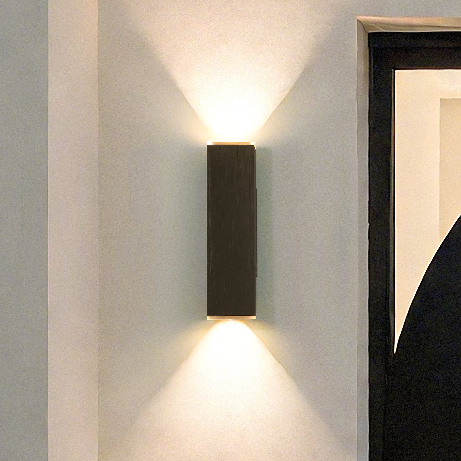 Jasper 20-inch 2-light Graphite LED Exterior Wall Sconce